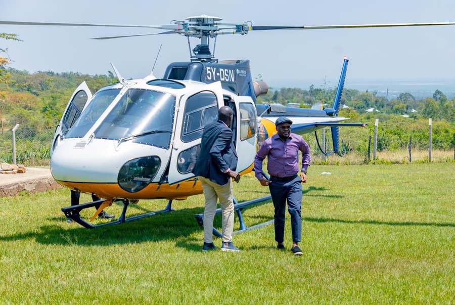 Helipad turf and perimeter fencing